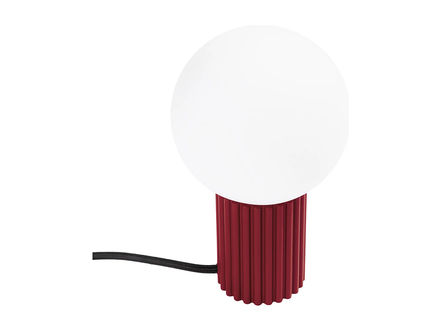 Lampa biurkowa nowoczesny HALO, aluminium/szkło - 1 źródło - L.12 x H.19 cm - burgund 4201798 - obrazek 1