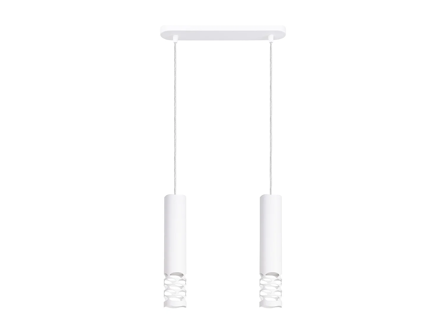 Lampa wisząca nowoczesny LIRO, stal - 2 źródło - L.33 x H.125 cm - biały 4201897 - obrazek 1