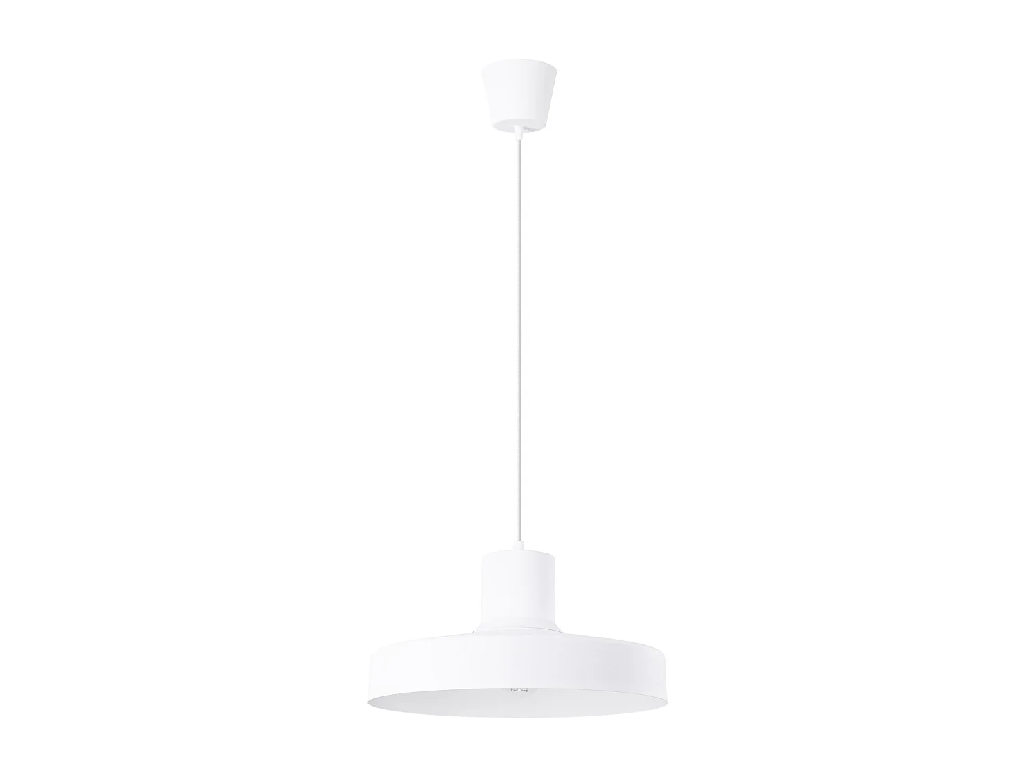 Lampa wisząca nowoczesny BILO, stal – 1 źródło – L.35 x H.120 cm – biały 4201901