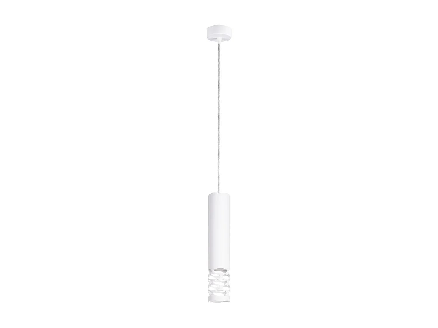 Lampa wisząca nowoczesny LIRO, stal – 1 źródło – L.8 x H.125 cm – biały 4201914