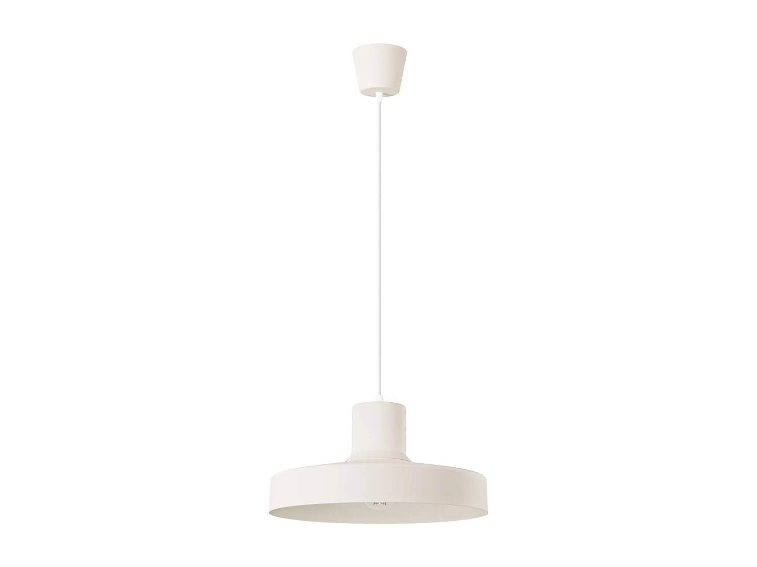 Lampa wisząca nowoczesny BILO, stal - 1 źródło - L.35 x H.120 cm - beżowy 4201917 - obrazek 1