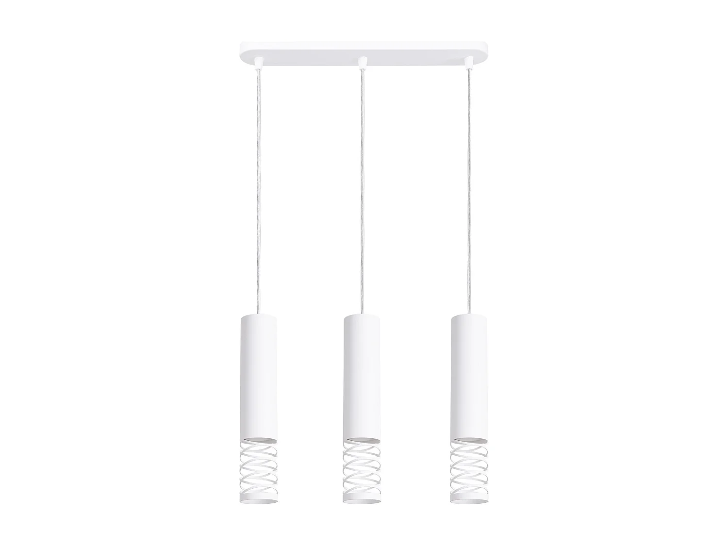 Lampa wisząca nowoczesny LAMI, stal - 3 źródło - L.40 x H.125 cm - biały 4201922 - obrazek 1