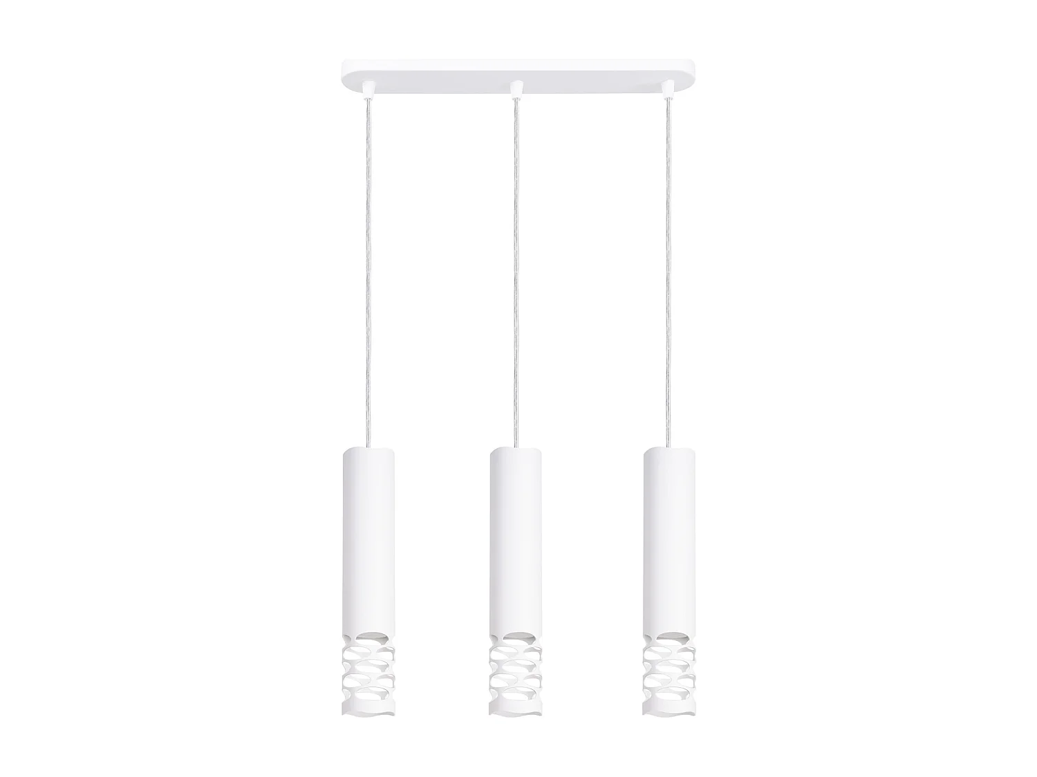 Lampa wisząca nowoczesny LIRO, stal - 3 źródło - L.40 x H.125 cm - biały 4201923 - obrazek 1