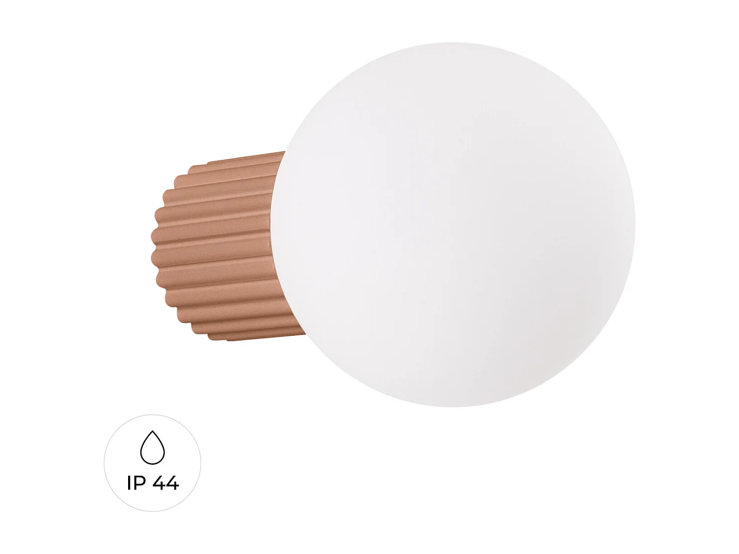 Lampa ścienna nowoczesny HALO, aluminium/szkło - 1 źródło - L.12 x H.12 cm - mocca 4202029 - obrazek 1