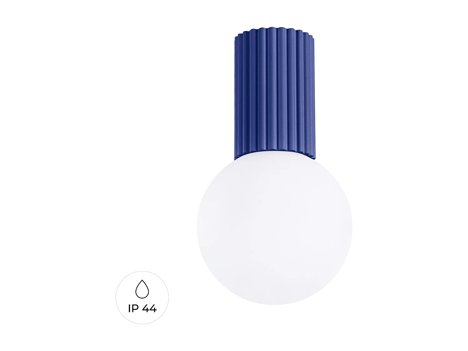 Lampa sufitowa nowoczesny HALO, aluminium/szkło - 1 źródło - L.12 x H.21 cm - ultramaryna 4202095 - obrazek 1
