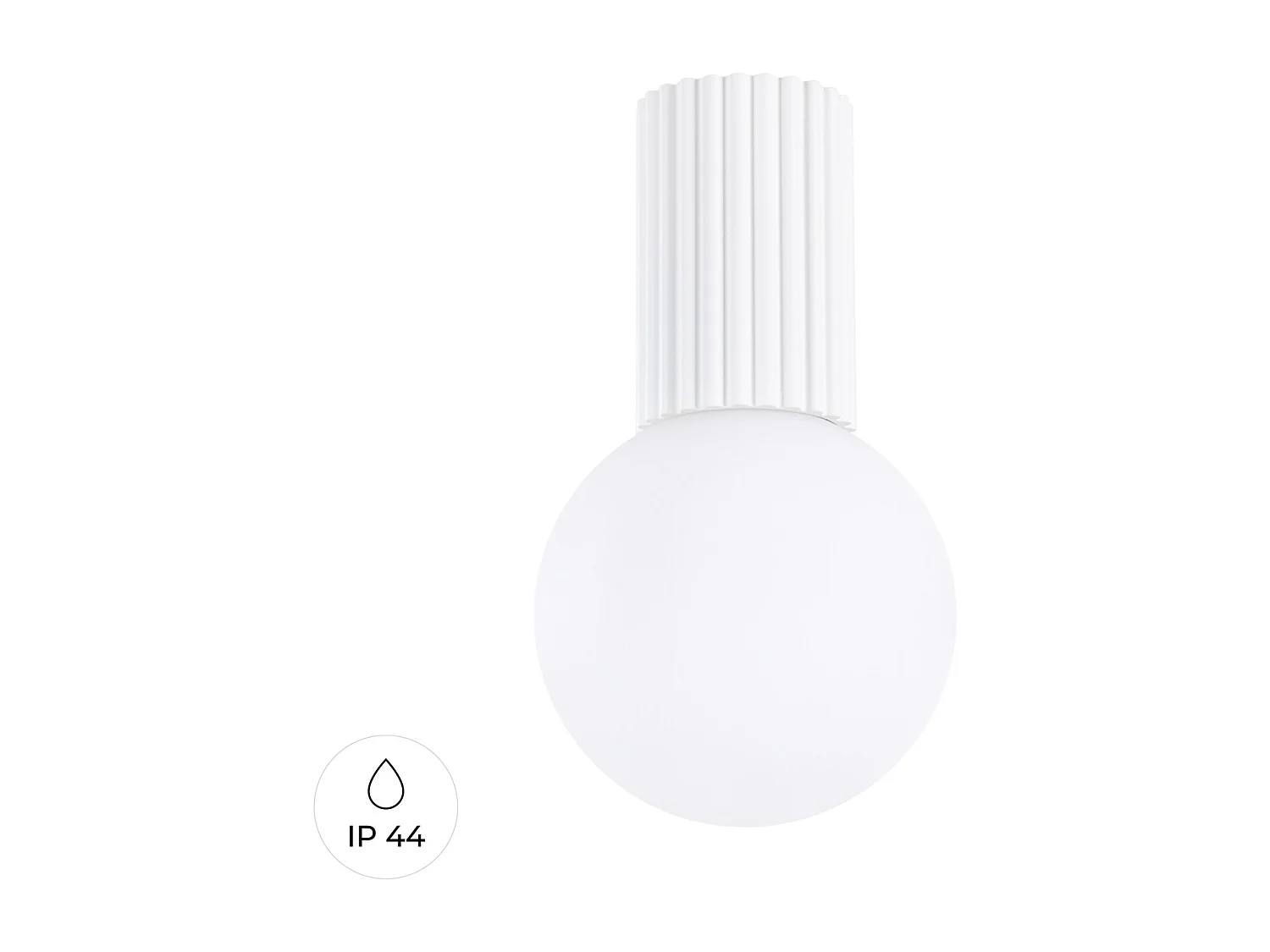 Lampa sufitowa nowoczesny HALO, aluminium/szkło - 1 źródło - L.12 x H.21 cm - biały 4202096 - obrazek 1
