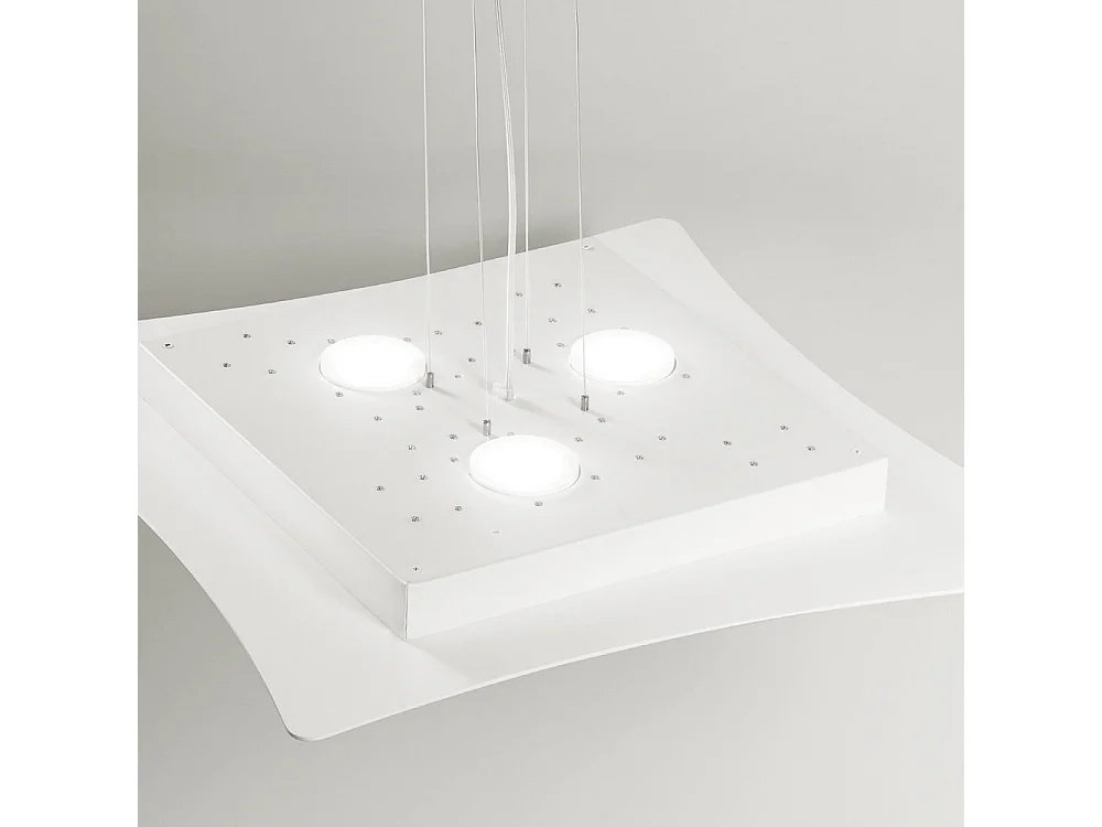 Lampa wisząca Isotta 10-punktowa GX53 biała - Nowoczesna lampa sufitowa o designie 62x69 cm, światło dwustrumieniowe, maks. 10x8 W, IP20, żarówki nie są dołączone 4105027 - obrazek 1