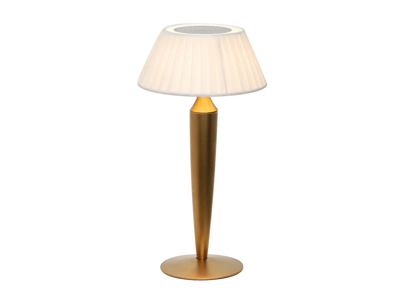 Lampa stołowa Flaminia Zafferano LED Touch z akumulatorem - klasyczny design bezprzewodowy, kolor złoty 4251957 - obrazek 1