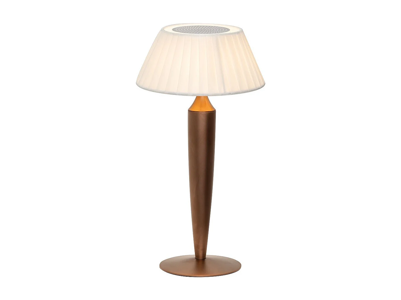 Lampa stołowa Flaminia Zafferano LED Touch z akumulatorem - klasyczny, bezprzewodowy design, brąz 4251963 - obrazek 1