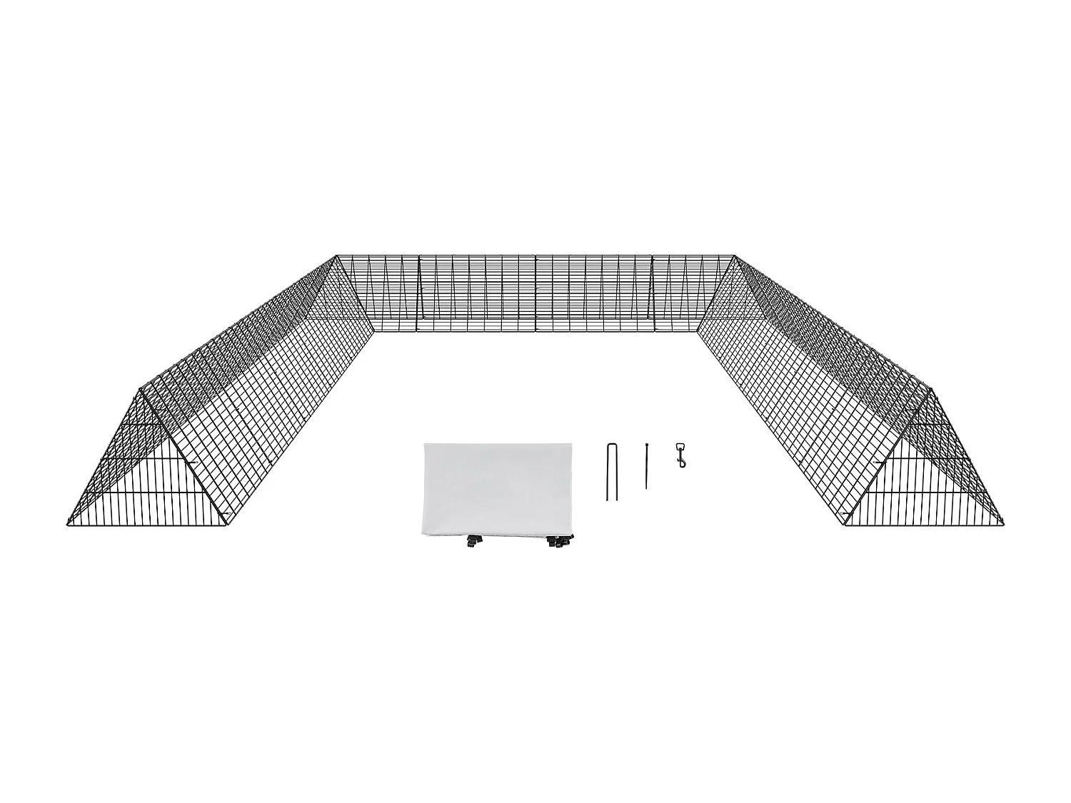 Kurnik, SucceBuy Tunele dla Kurczaków 600 × 400 × 61.5 cm, Przenośny Zewnętrzny Tunel dla Kurczaków 4283116
