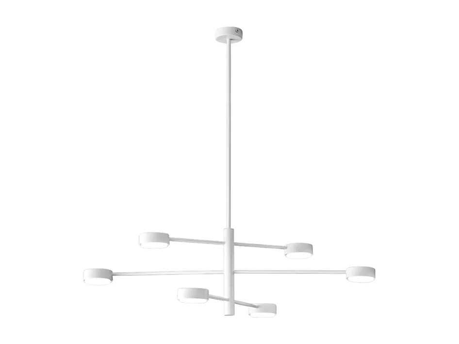 Lampa sufitowa Eclipsia White - d850x845mm 6xGX53 - Elegancka metalowa lampa wisząca 4284512 - obrazek 1