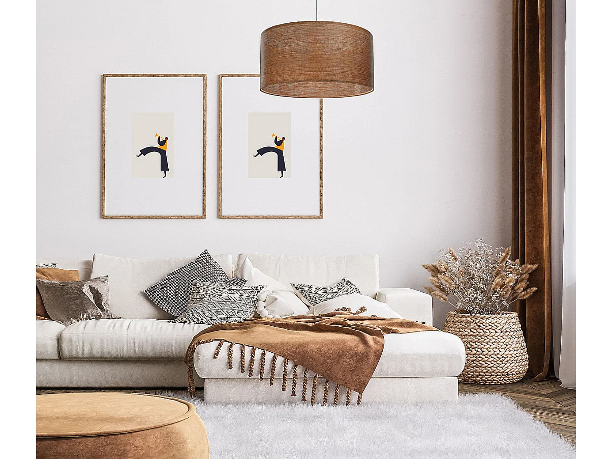 Lampa wisząca NATURAL GRAIN 50 jasnobrązowa 3950801 - obrazek 1