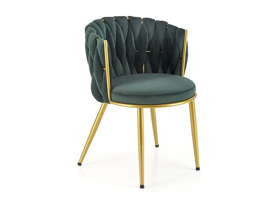 Krzesło tapicerowane K517 VELVET zielone 4339131 - obrazek 1