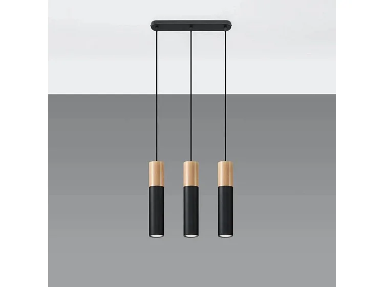 Lampa wisząca PABLO 3L czarna 4352508 - obrazek 1