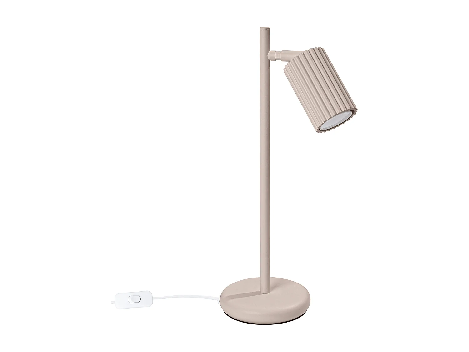 Lampa biurkowa minimalistyczny Karbon, aluminium - 1 źródło - L.14.5 x H.43 cm - taupe 4366473 - obrazek 1