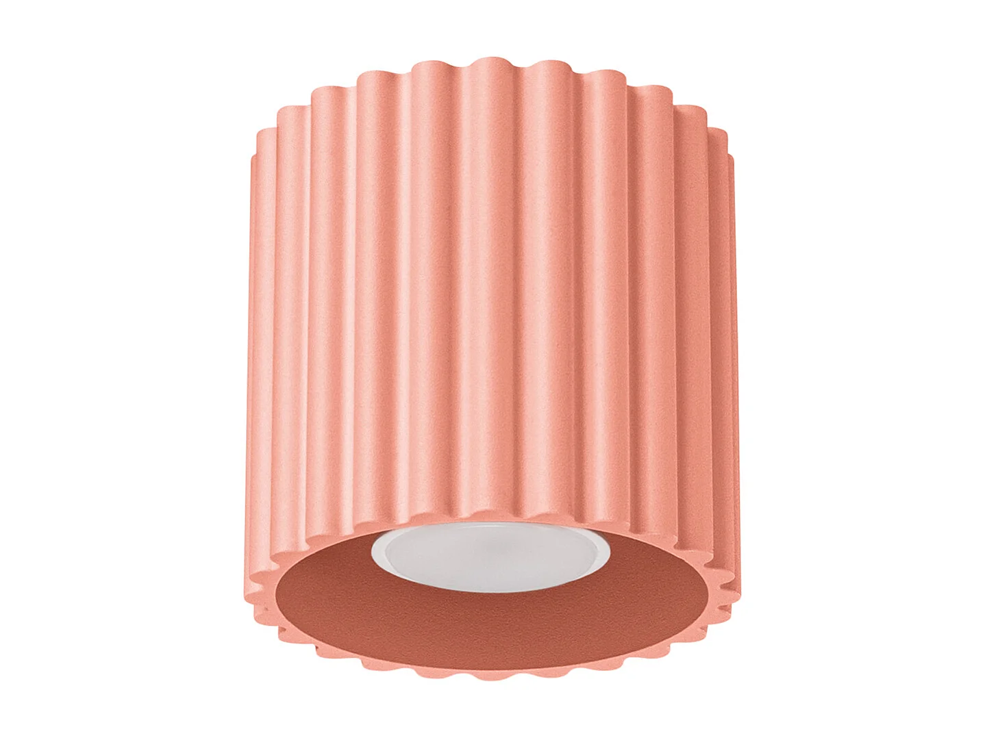 Lampa sufitowa minimalistyczny Aura, aluminium - 1 źródło - L.10 x H.10 cm - brzoskiwniony 4366501 - obrazek 1