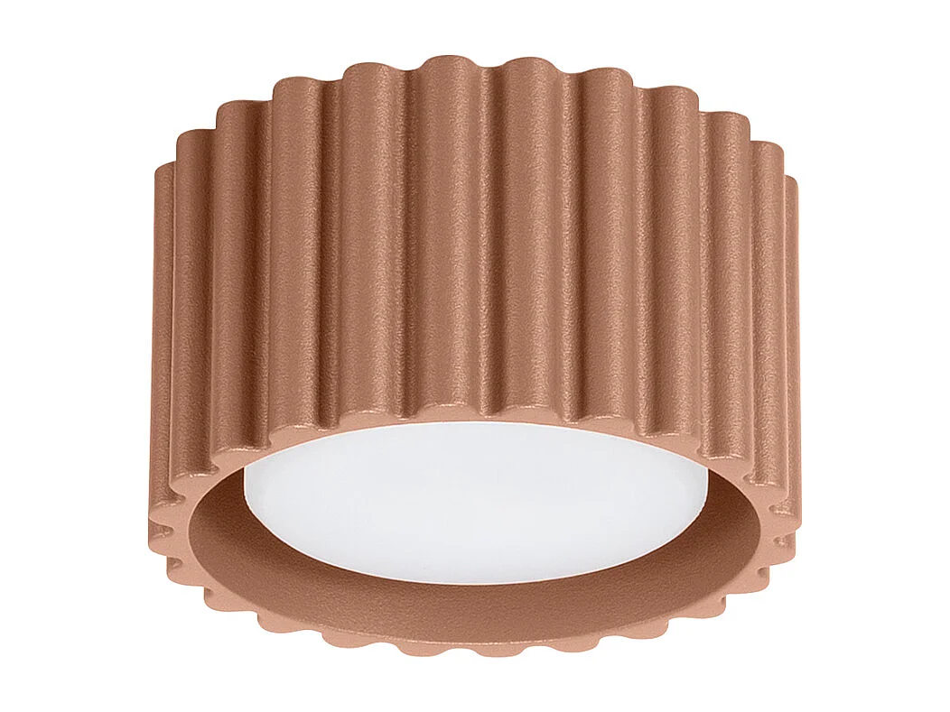 Lampa sufitowa minimalistyczny Aura, aluminium - 1 źródło - L.10 x H.6 cm - mocca 4366506 - obrazek 1