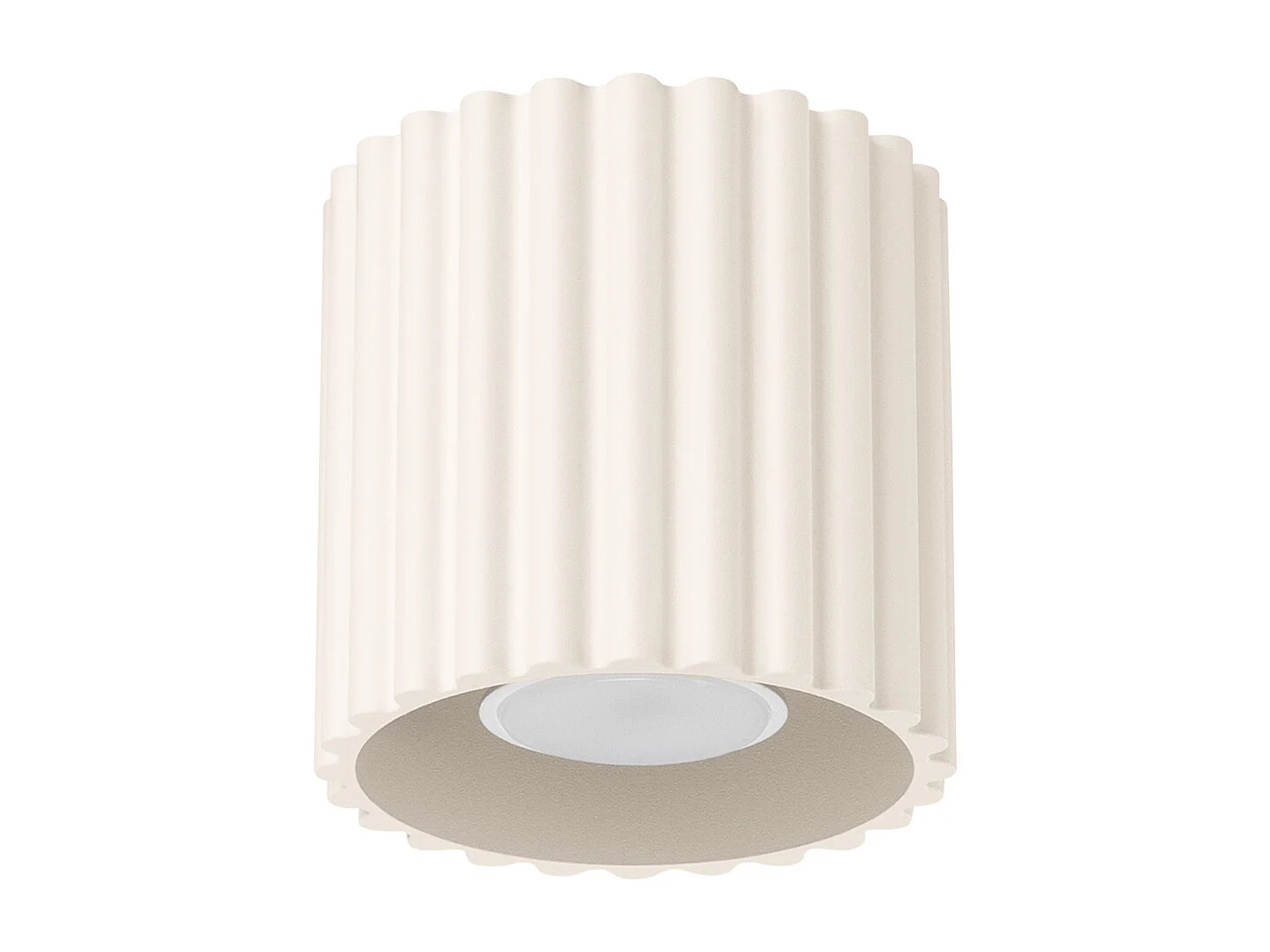 Lampa sufitowa minimalistyczny Aura, aluminium - 1 źródło - L.10 x H.10 cm - beżowy 4366507 - obrazek 1