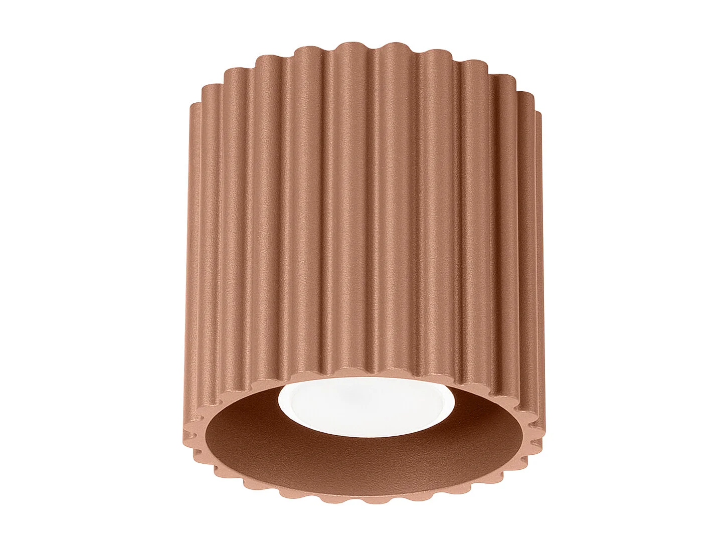 Lampa sufitowa minimalistyczny Aura, aluminium - 1 źródło - L.10 x H.10 cm - mocca 4366509 - obrazek 1