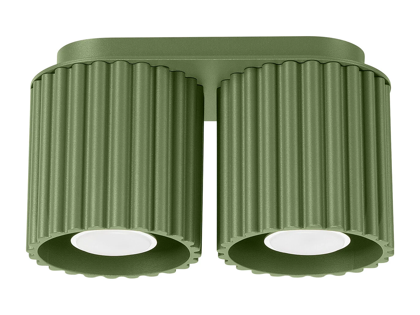 Lampa sufitowa minimalistyczny Aura, aluminium - 2 źródło - L.21 x H.12 cm - zielony oliwkowy 4366517 - obrazek 1