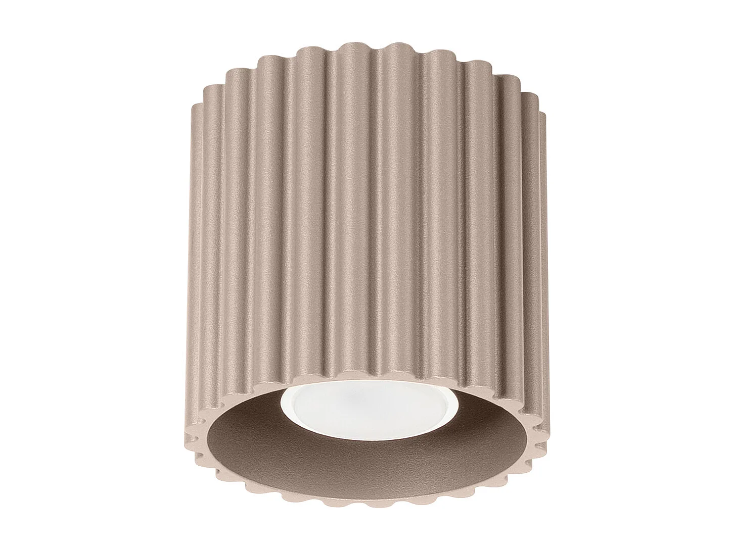 Lampa sufitowa minimalistyczny Aura, aluminium - 1 źródło - L.10 x H.10 cm - taupe 4366516 - obrazek 1
