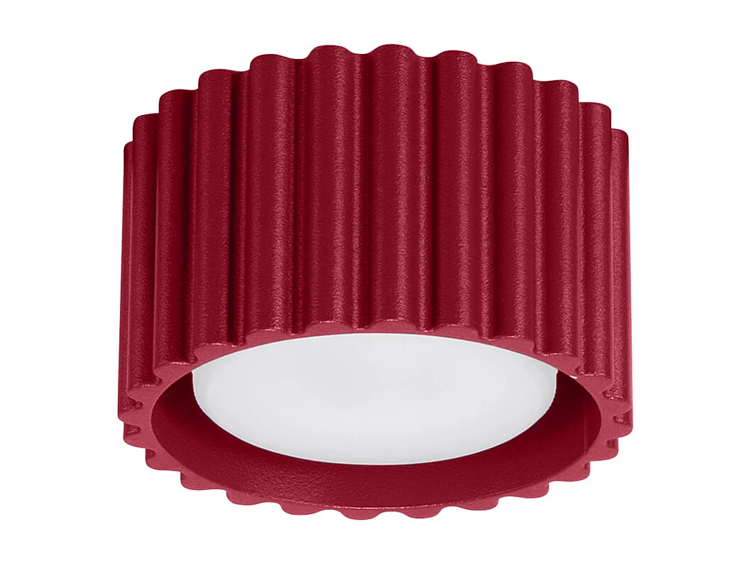 Lampa sufitowa minimalistyczny Aura, aluminium - 1 źródło - L.10 x H.6 cm - burgund 4366518 - obrazek 1