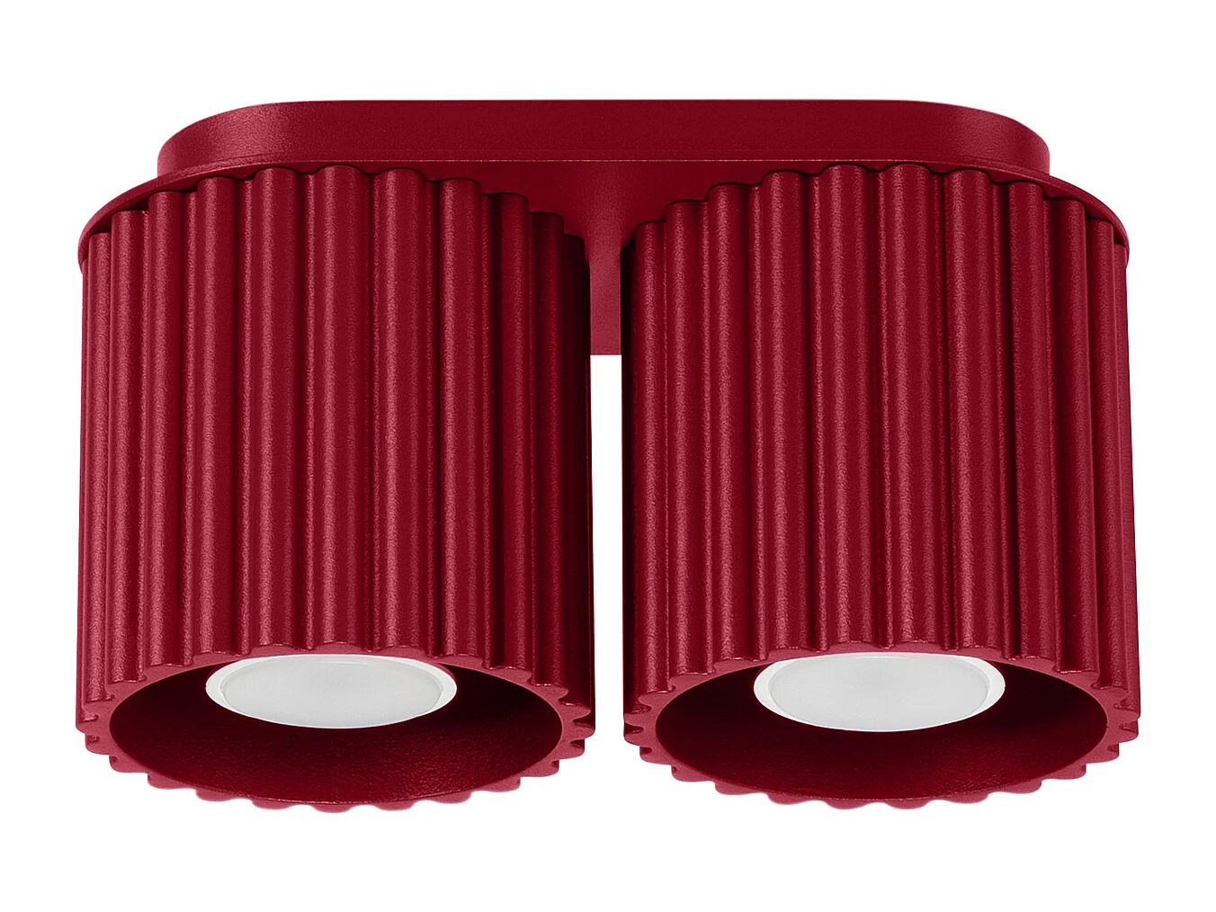 Lampa sufitowa minimalistyczny Aura, aluminium - 2 źródło - L.21 x H.12 cm - burgund 4366515 - obrazek 1