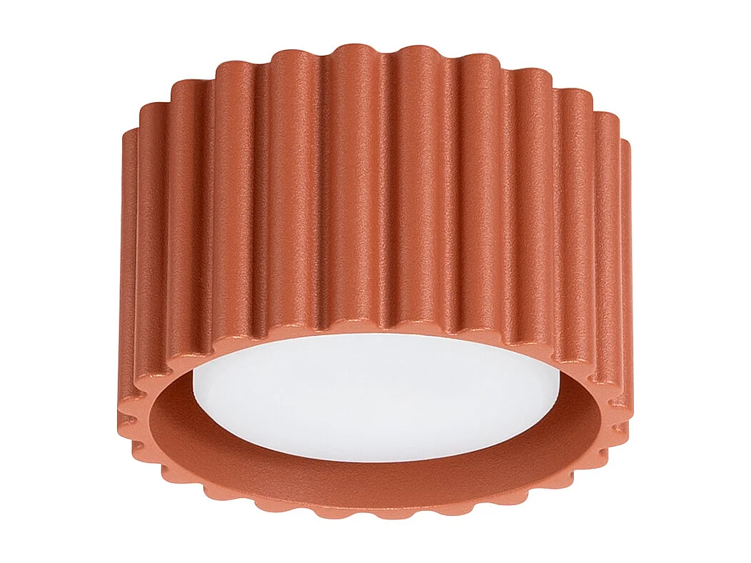 Lampa sufitowa minimalistyczny Aura, aluminium - 1 źródło - L.10 x H.6 cm - ochra czerwona 4366526 - obrazek 1