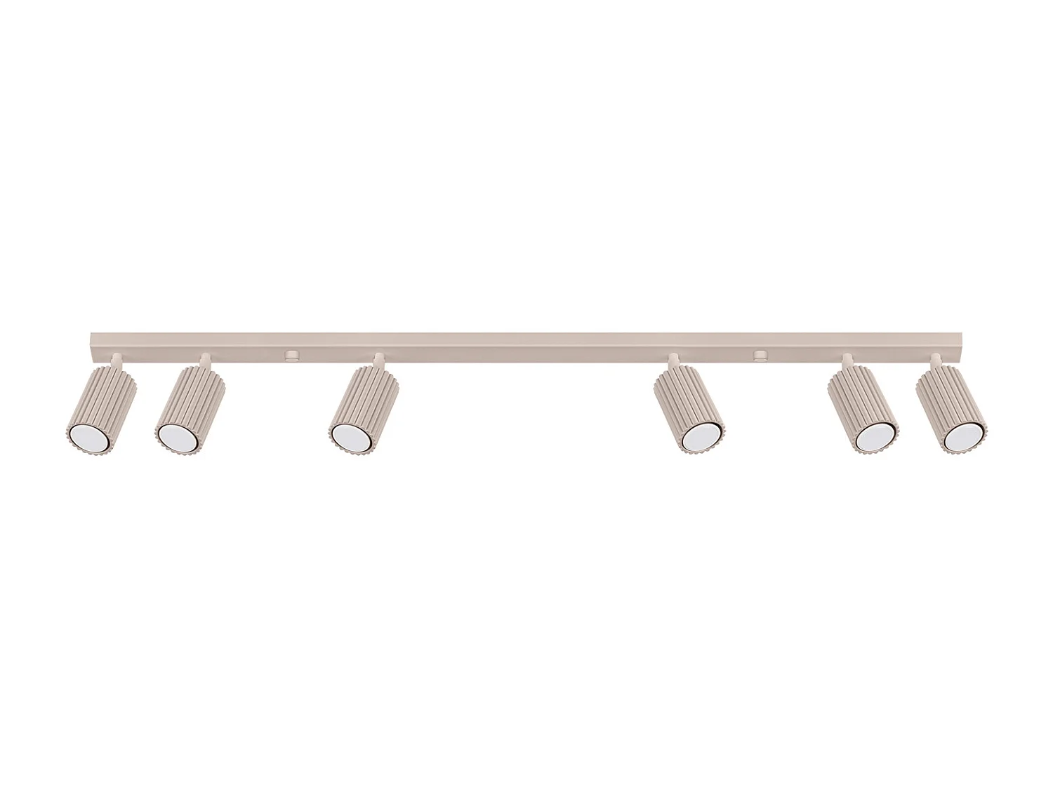 Lampa sufitowa minimalistyczny Karbon, aluminium - 6 źródło - L.117 x H.16.5 cm - taupe 4366536 - obrazek 1