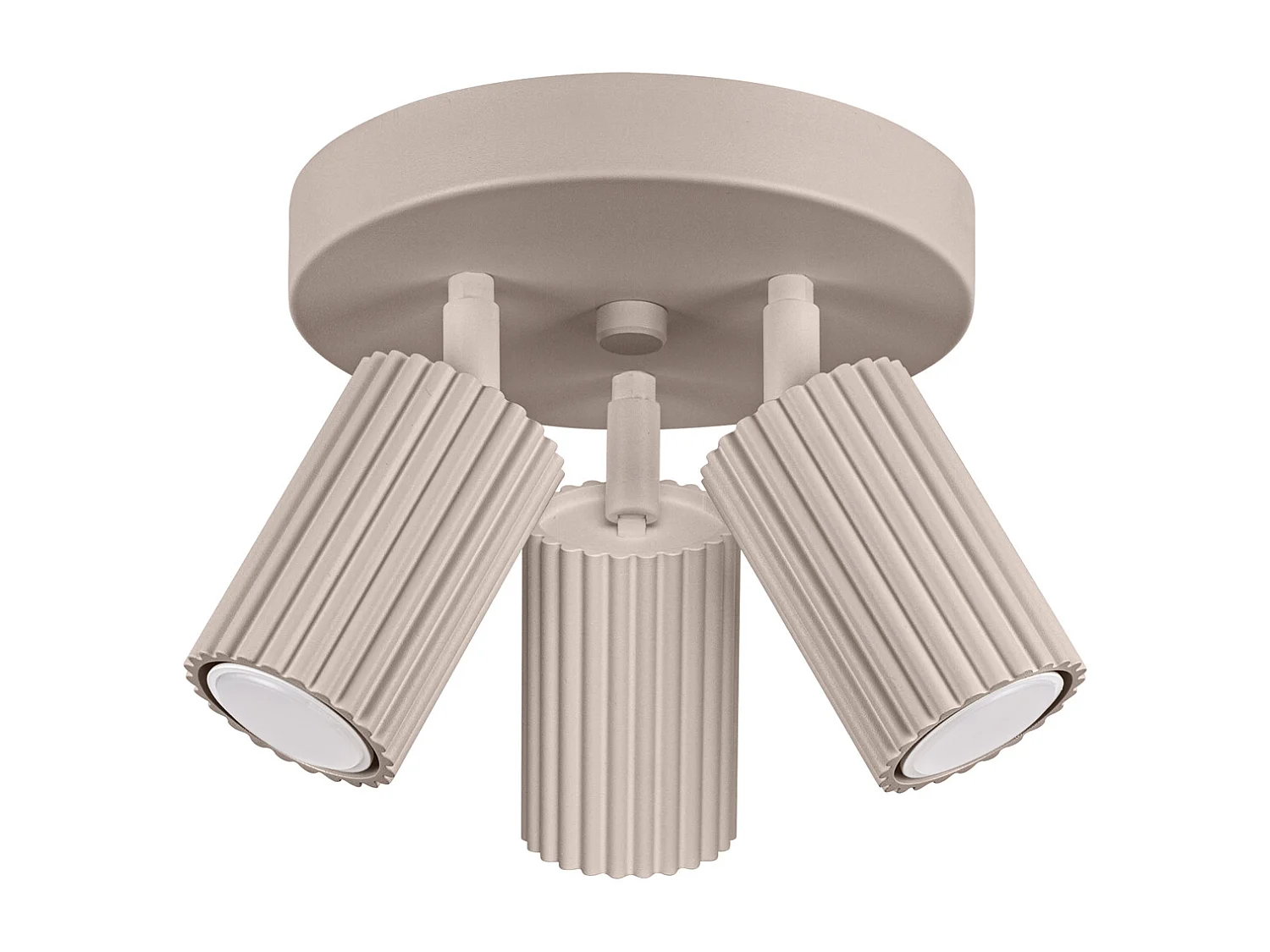 Lampa sufitowa minimalistyczny Karbon, aluminium - 3 źródło - L.19.5 x H.18 cm - taupe 4366538 - obrazek 1