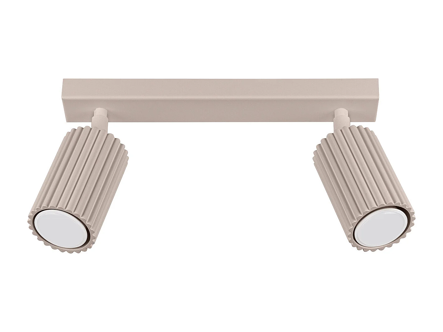 Lampa sufitowa minimalistyczny Karbon, aluminium - 2 źródło - L.30 x H.16.5 cm - taupe 4366541 - obrazek 1