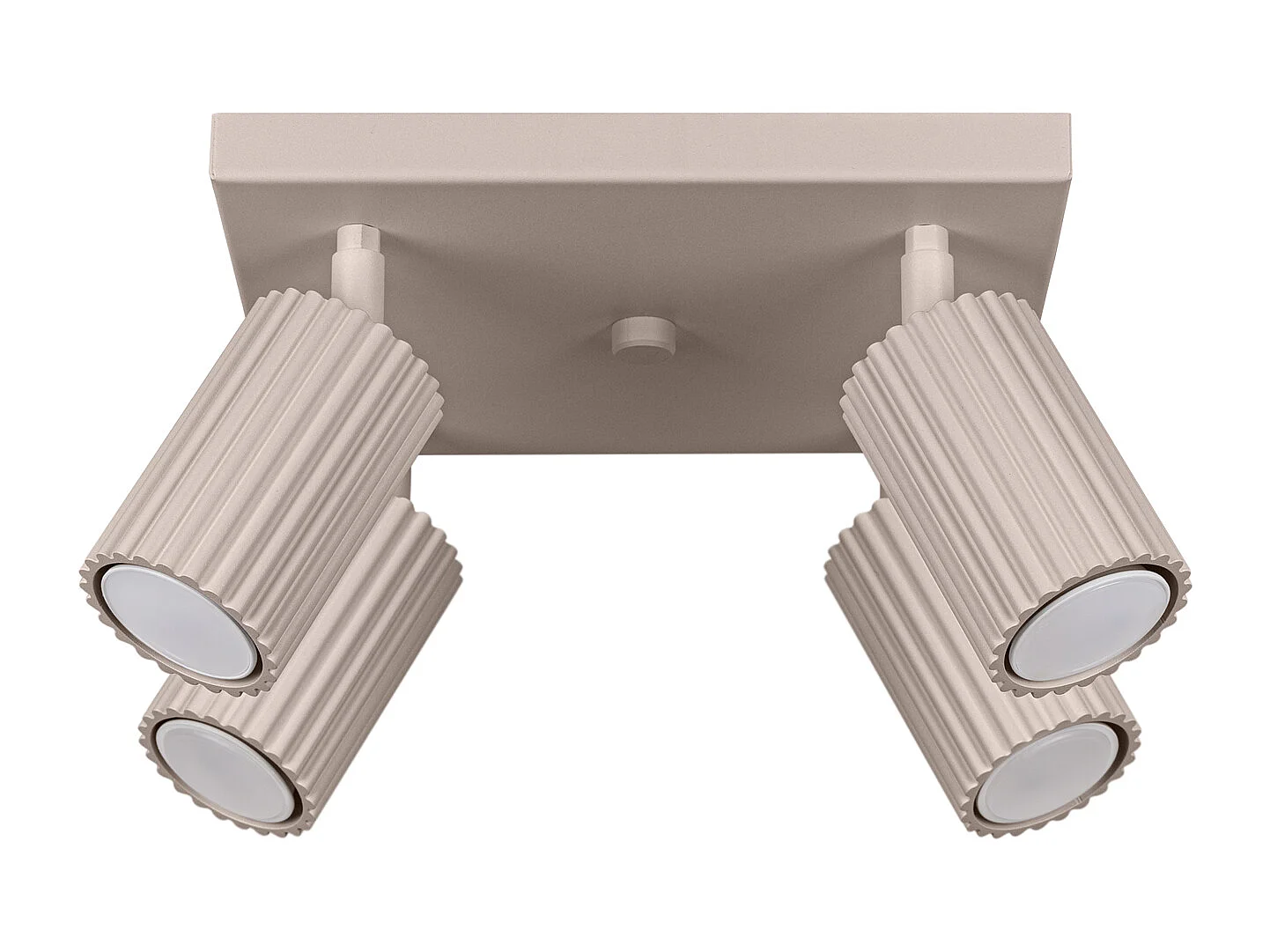 Lampa sufitowa minimalistyczny Karbon, aluminium - 4 źródło - L.25 x H.16.5 cm - taupe 4366543 - obrazek 1