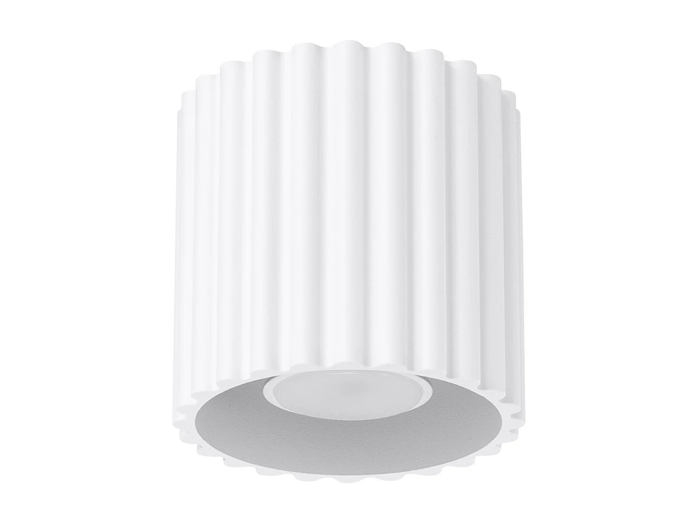 Lampa sufitowa minimalistyczny Aura, aluminium - 1 źródło - L.10 x H.10 cm - biały 4366546 - obrazek 1