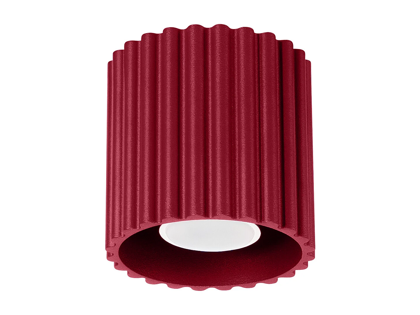 Lampa sufitowa minimalistyczny Aura, aluminium - 1 źródło - L.10 x H.10 cm - burgund 4366550 - obrazek 1