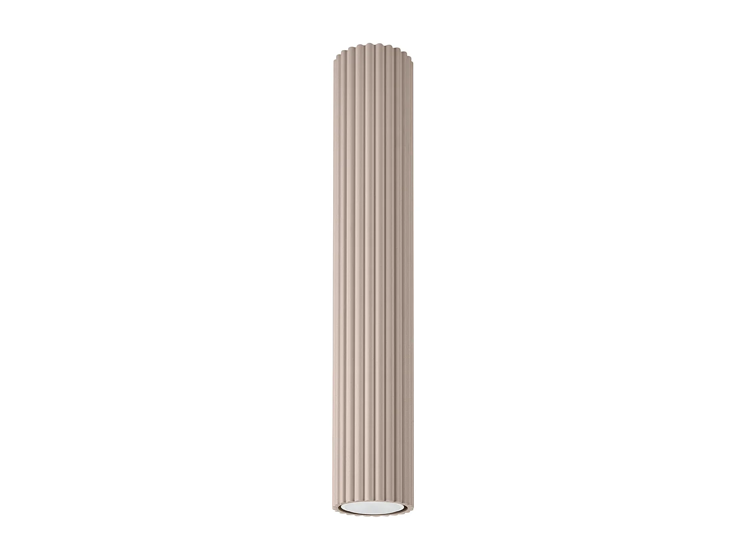 Lampa sufitowa minimalistyczny Karbon, aluminium - 1 źródło - L.6.5 x H.40 cm - taupe 4366552 - obrazek 1