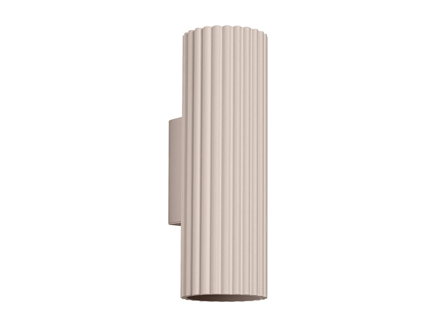 Lampa ścienna minimalistyczny Karbon, aluminium - 2 źródło - L.6.5 x H.20 cm - taupe 4366555 - obrazek 1