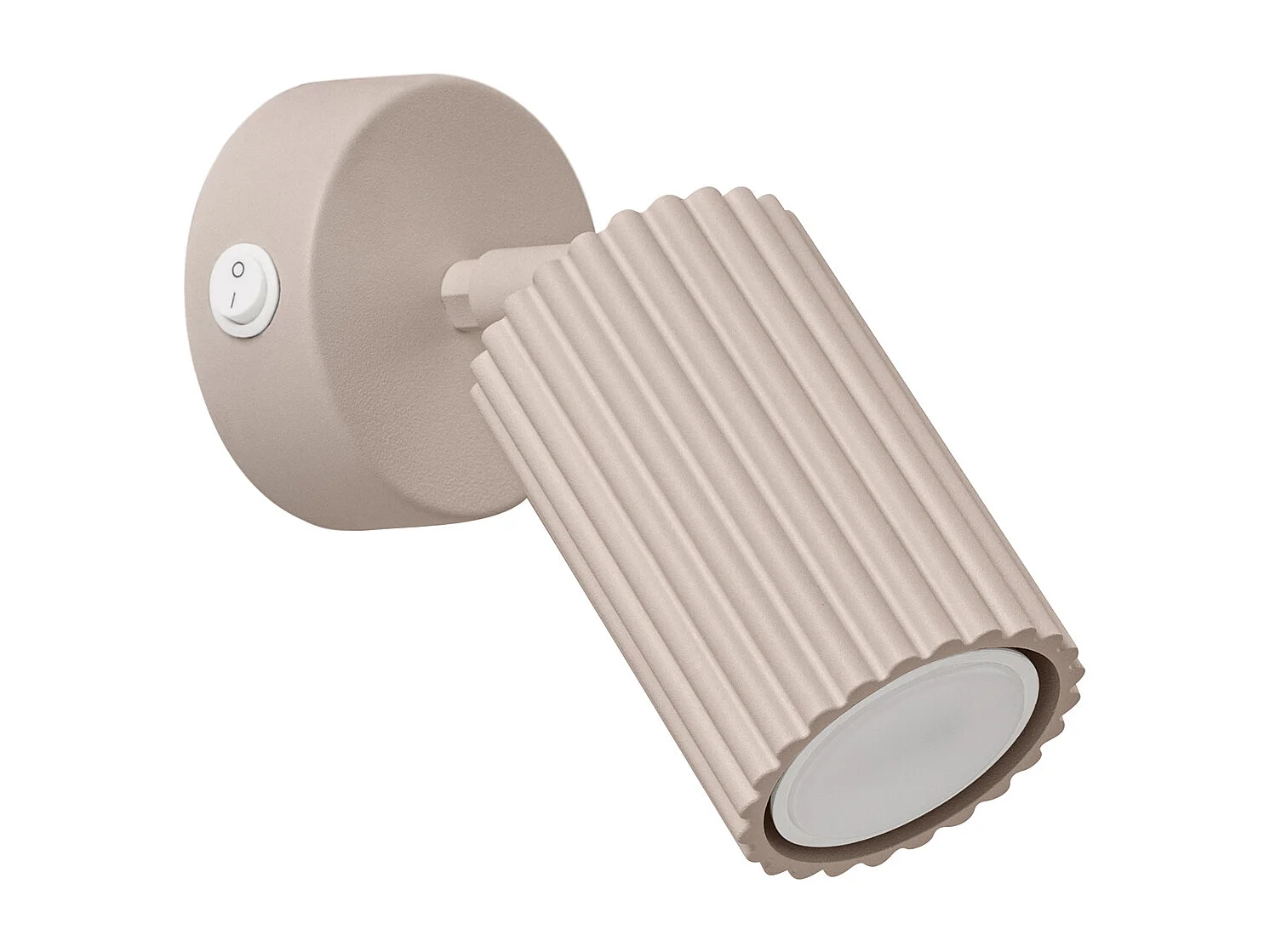 Lampa ścienna minimalistyczny Karbon, aluminium - 1 źródło - L.8 x H.16 cm - taupe 4366559 - obrazek 1
