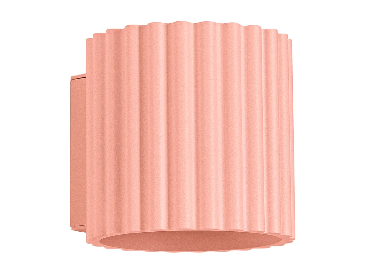 Lampa ścienna minimalistyczny Aura, aluminium - 1 źródło - L.10 x H.10 cm - brzoskiwniony 4366566 - obrazek 1