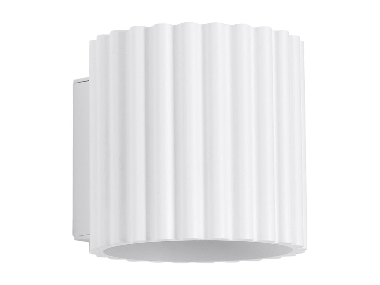 Lampa ścienna minimalistyczny Aura, aluminium - 1 źródło - L.10 x H.10 cm - biały 4366568 - obrazek 1