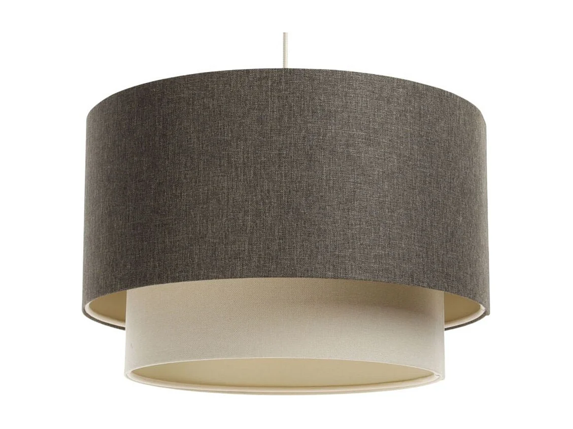 Lampa wisząca ERUTAN DOUBLE 60 szara/kremowa 3950383