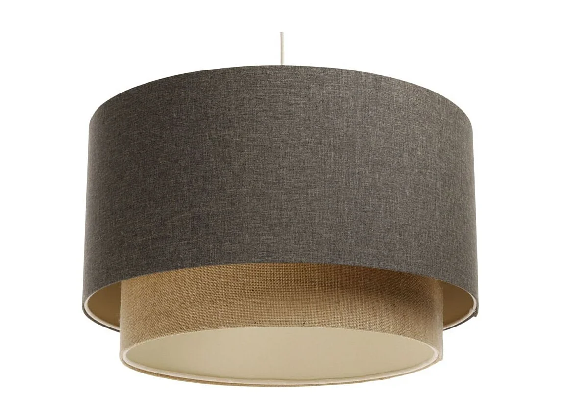 Lampa wisząca ERUTAN DOUBLE 40 szara/beżowa 3950459