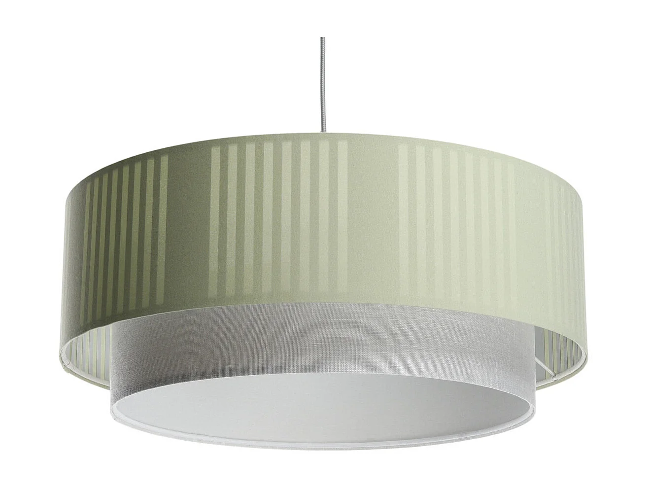 Lampa wisząca DUO LAMI LINE 50×20 zielona/kremowa 3950600