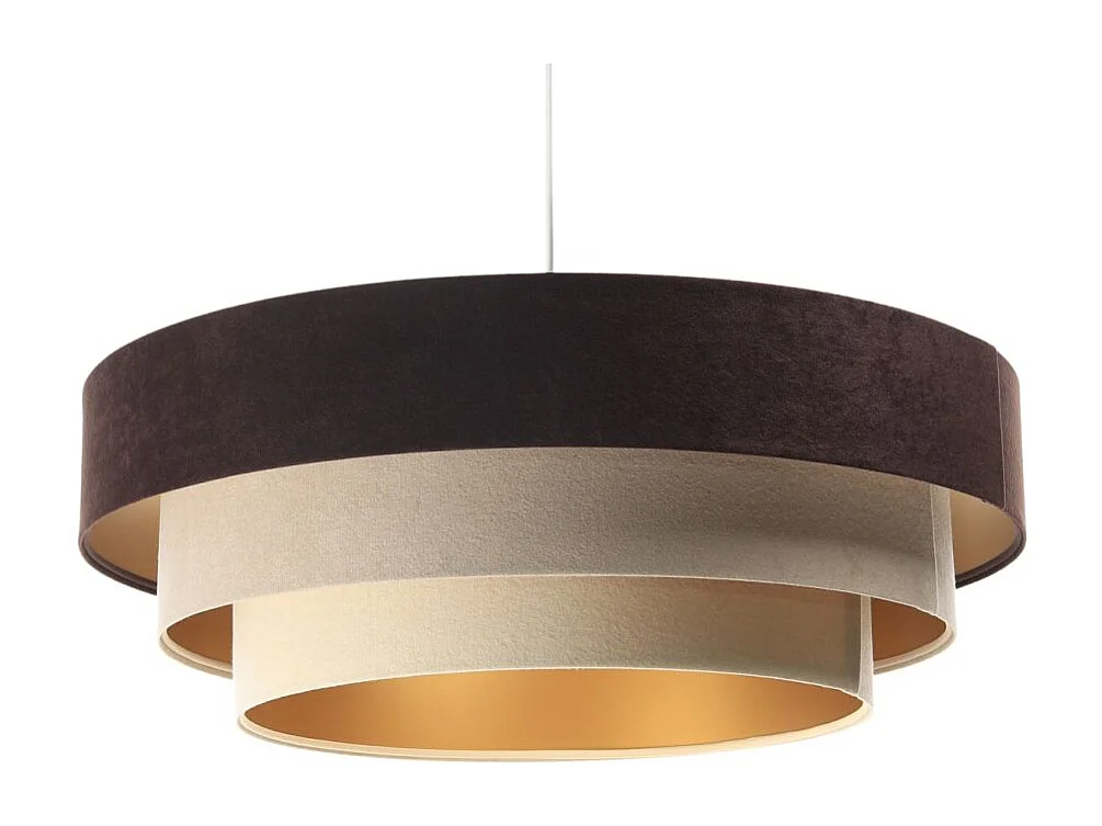 Lampa wisząca TRIO MIX brązowa/beżowa/złota 3950603