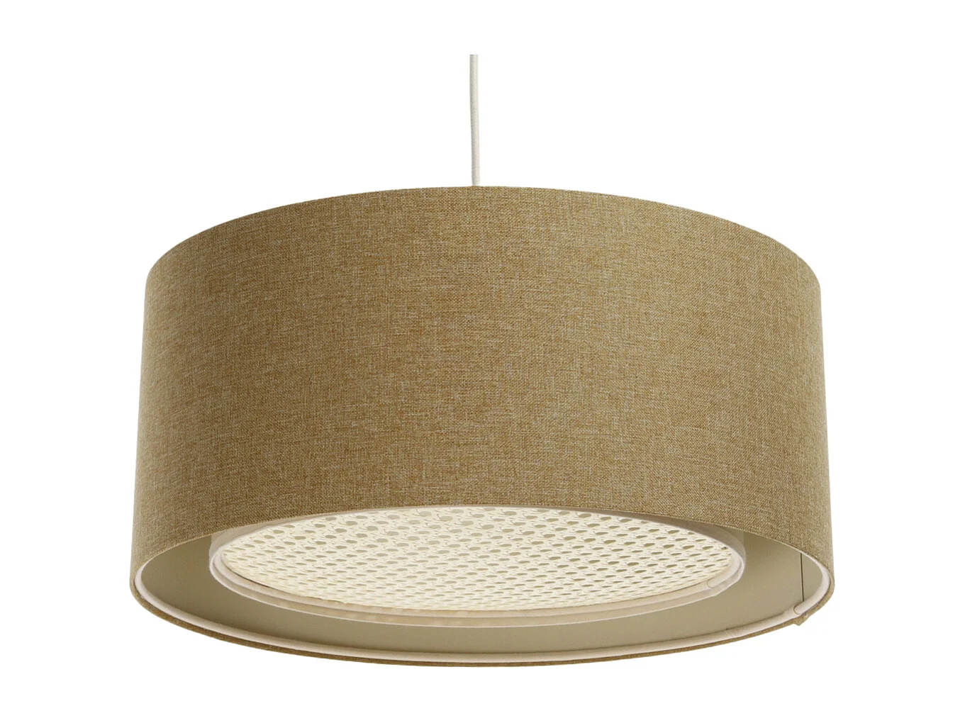 Lampa wisząca ERUTAN RATTAN 60 żółta 3950619 - obrazek 1