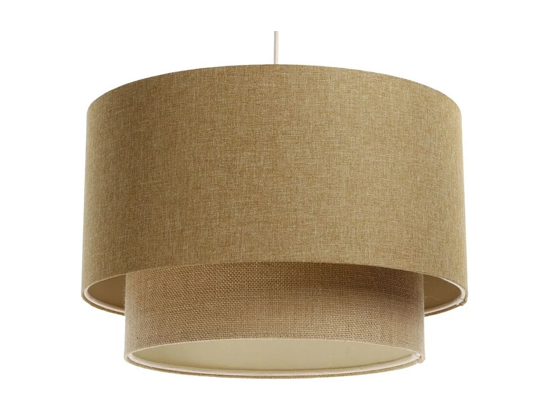 Lampa wisząca ERUTAN DOUBLE 60 żółta/beżowa 3950662 - obrazek 1