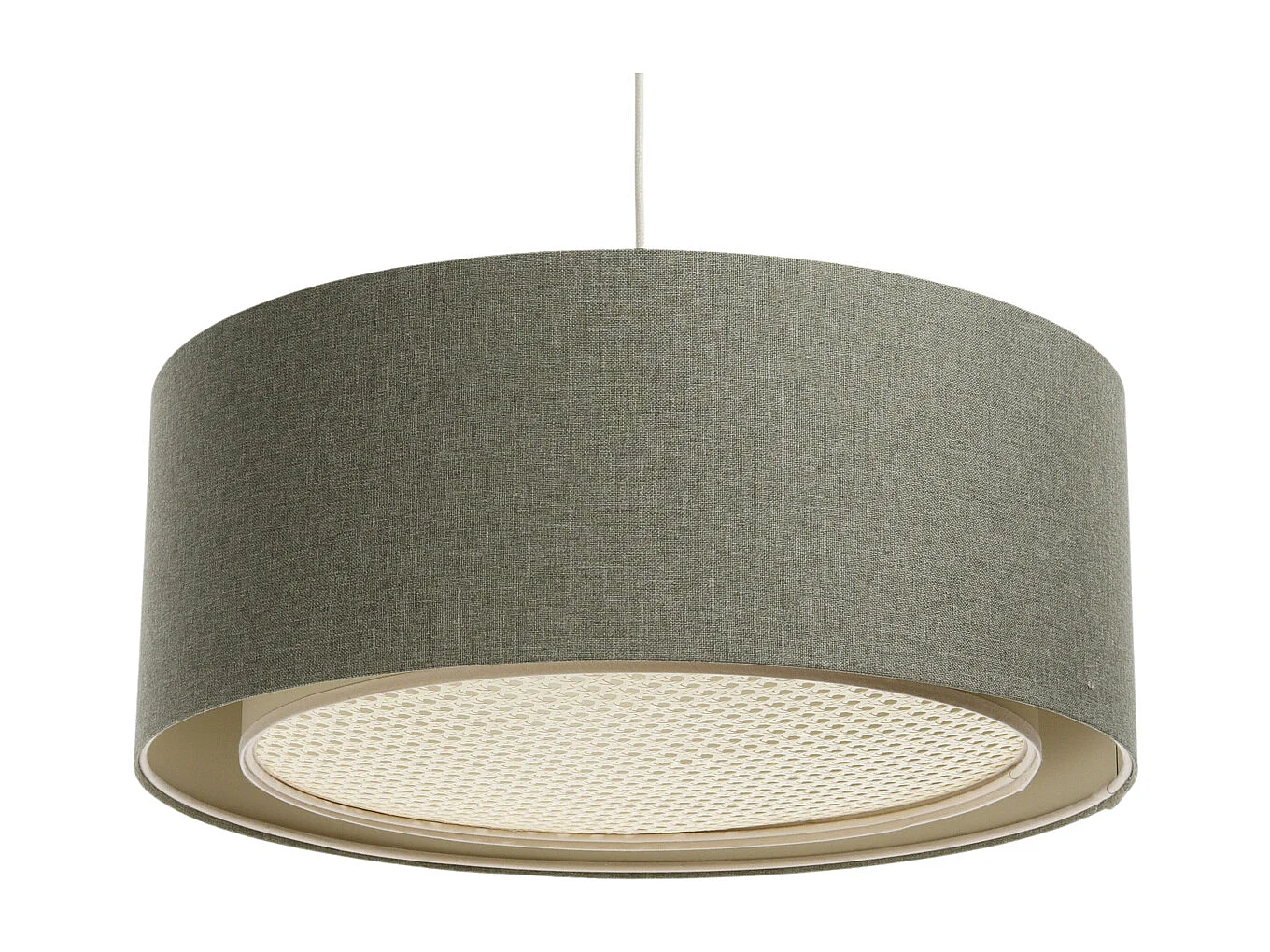 Lampa wisząca ERUTAN RATTAN 60 zielona 3950672