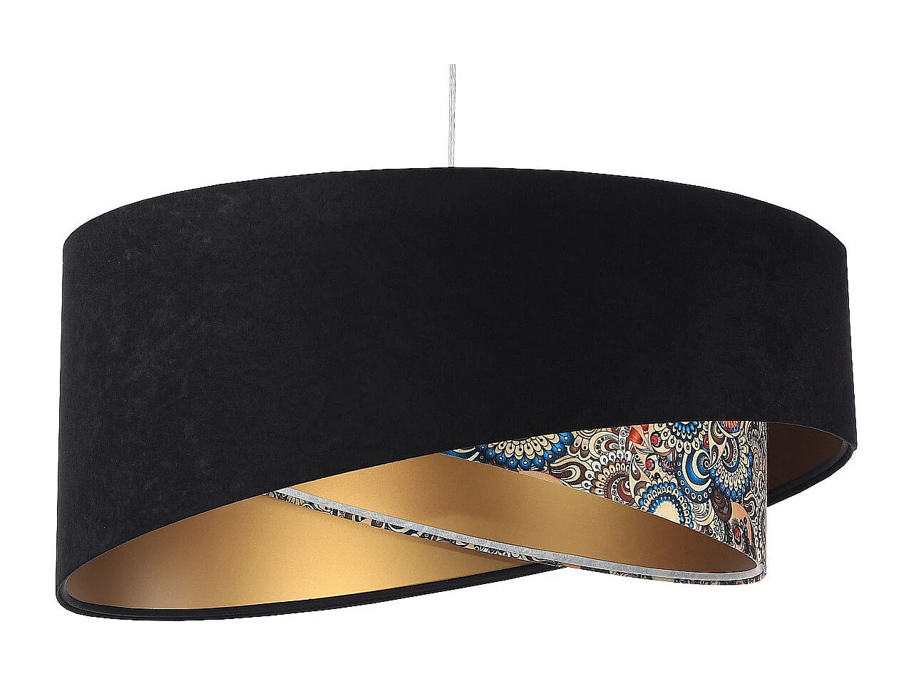 Lampa wisząca BLACK PATTERN czarna/złota 4164984 - obrazek 1