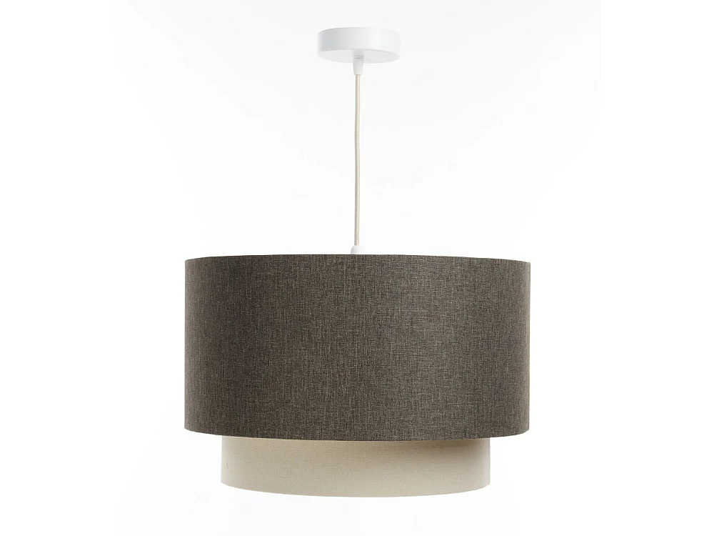 Lampa wisząca ERUTAN DOUBLE RATTAN 50 szara/kremowa 3950723