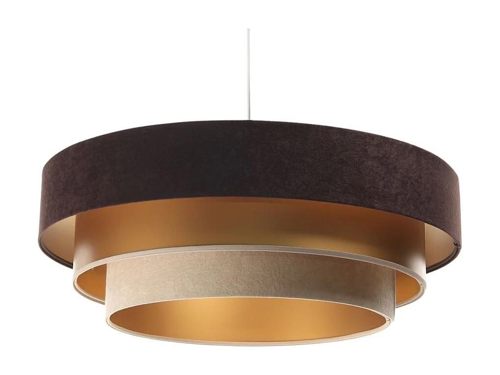 Lampa wisząca TRIO MIX brązowa/złota/beżowa 3950766