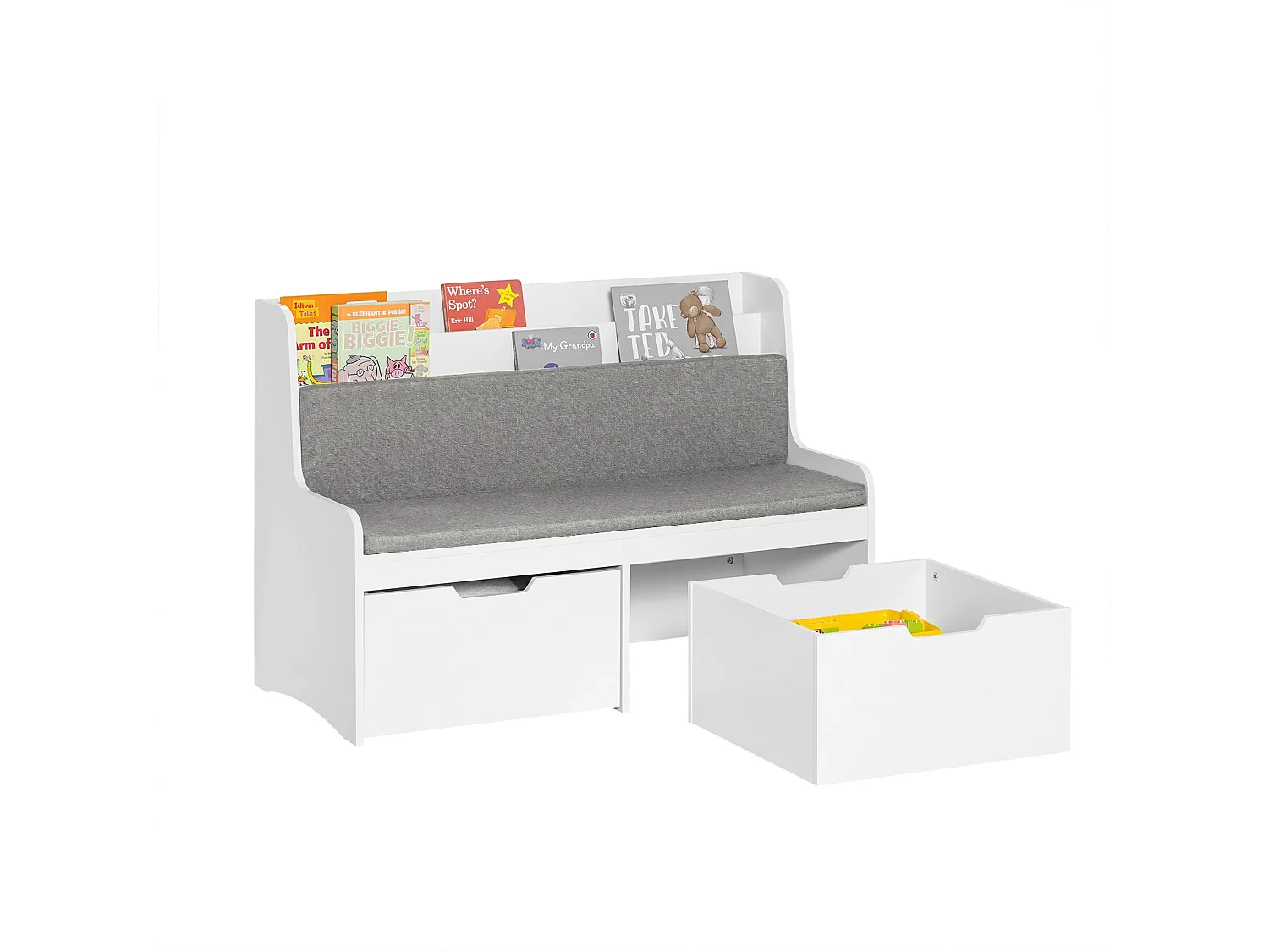 SoBuy Szafka wisząca jednodrzwiowa Biały 60x14x40cm BZR128-W 1750389